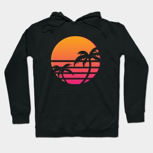 Outrun Tropical Sun Hoodie